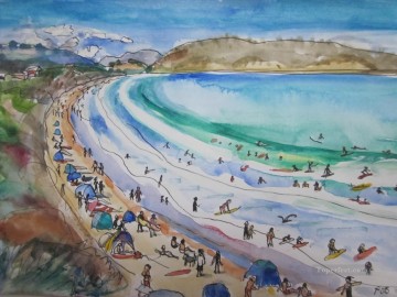 Verano en Park Beach Tasmania Pinturas al óleo